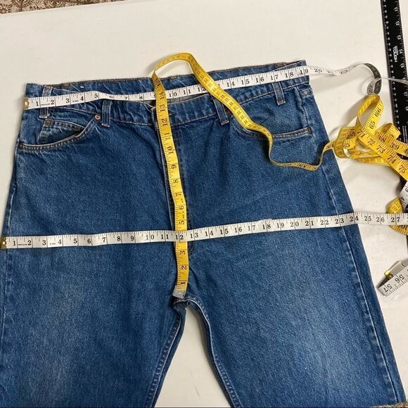 VINTAGE LEVI’S,Men’s Orange Tag, 42/32, hand measures 38X27.5, Blue, Rise 13”, - Picture 4 of 14